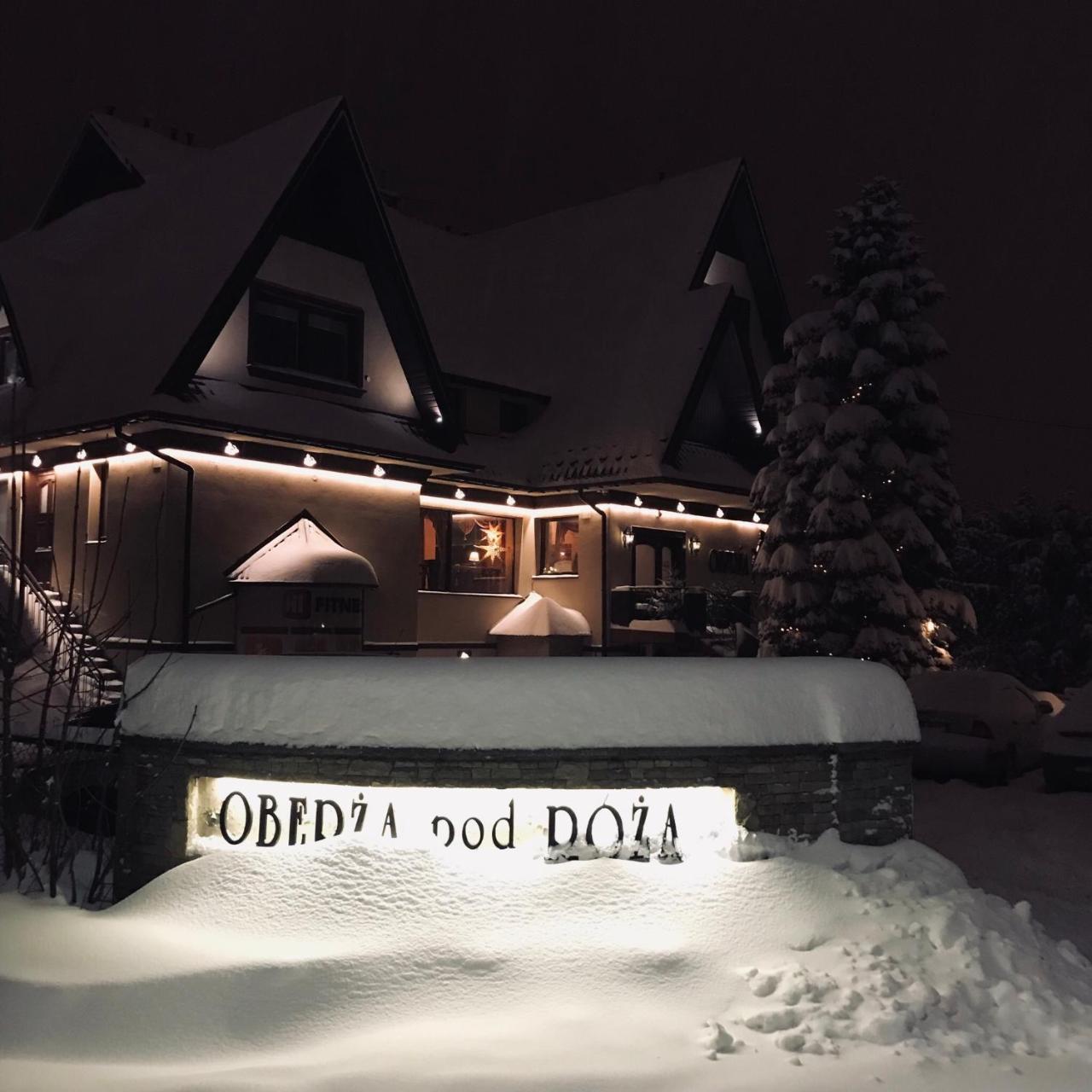 Oberza Pod Roza Restauracja, Sauny, Jacuzzi Bed & Breakfast Nowy Targ Ngoại thất bức ảnh